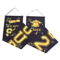 thumbnail image 4 of 1 Paire Graduation Couplets Thème Porte Rideaux Graduation Fête Pendaison Décor, 4 of 6