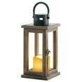 thumbnail image 2 of Home Decorative Wood Lantern with LED Candle - 11 inches, 2 of 4