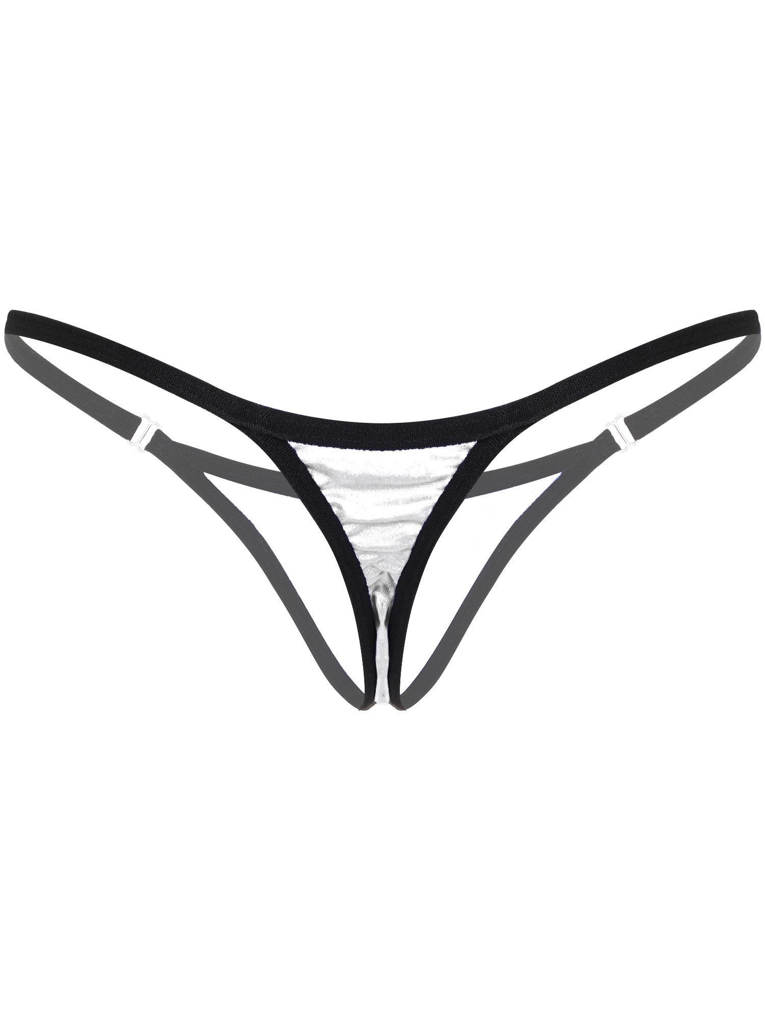 Iefiel Womens Brazilian Bikini Briefs Panties Shiny Micro Thong G String Underwear
