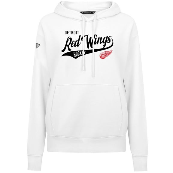 Women's Levelwear  White Detroit Red Wings Adorn Glide Pullover Hoodie