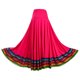 thumbnail image 3 of Faldas de baile estándar nacional de Flamenco mexicano para mujer, traje de baile de salón, baile de Tango, falda larga con volantes de baile folclórico, 3 of 5