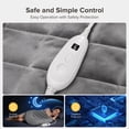 thumbnail image 3 of Weighted Heating Pad 30''x 25" XXXL Electric Heating Pad for Back Fatigue Relief, 6LBS with 6 Heat Settings 2H Auto-Off Heat Pad for Shoulder Arms Legs Cramps Washable, 3 of 13
