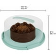 thumbnail image 2 of EXTRA LARGE Cake Carrier/Cake Container with Server (Holds up to 12 inch 3-layer cake) Cake Carrier With Lid And Handle /Cake Holder with Lid/Cake Cover Cake Plate Clear Cake Dome Cake Plate With Lid, 2 of 7