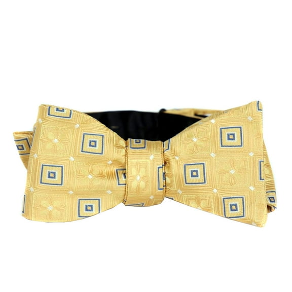 BuyYourTies - Mens Aficionado Self Tie Bow Tie - Yellow