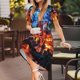 thumbnail image 3 of Balery Magical Stained Glass Castle Vestidos sueltos de manga corta para mujer, vestidos de verano 2025, vestidos casuales de corte A con vuelo., 3 of 6