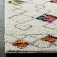 thumbnail image 3 of Safavieh Fiesta Azura Geometric Shag Area Rug, Cream/Multi, 5'1" x 7'6", 3 of 8