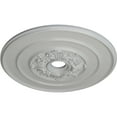 thumbnail image 3 of Ekena Millwork 26"OD x 3 1/8"ID x 1 1/2"P Traditional with Acanthus Leaves Ceiling Medallion (Fits Canopies up to 4 1/4"), Hand-Painted Frost, 3 of 5