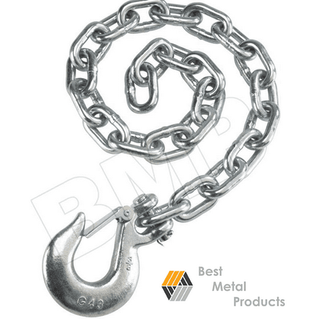 

(2) 35” Safety Chain 3/8” Slip Hook With Clip 0900145