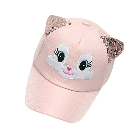 

Relanfenk Baby Hats Boy Girls Soft Bunny Cartoon Sun Eaves Baseball Cap Sun Beret Hat