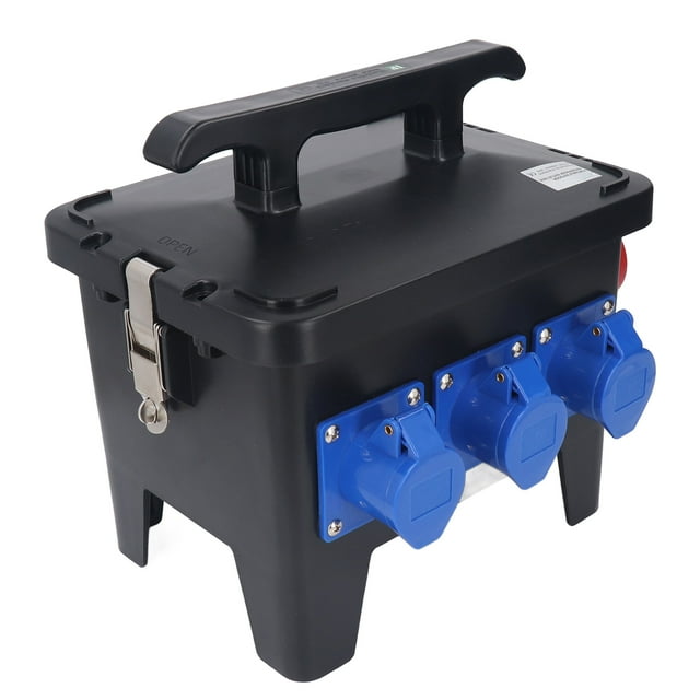 Unité de Distribution de Puissance, Boîtier de Distribution AC 220-380V Étanche Portable Sûr avec Protecteur de Fuite RCBO pour Industries