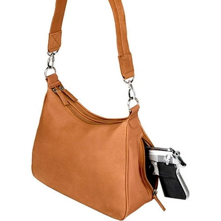 GTM Conceal Carry Basic Hobo Handbag, Tan