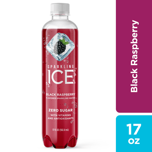 Sparkling Ice Naturally Flavored Sparkling Water, Black Raspberry 17 Fl Oz