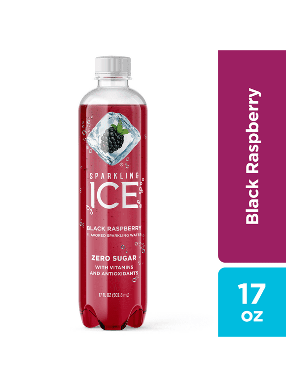 Sparkling Ice Naturally Flavored Sparkling Water, Black Raspberry 17 Fl Oz