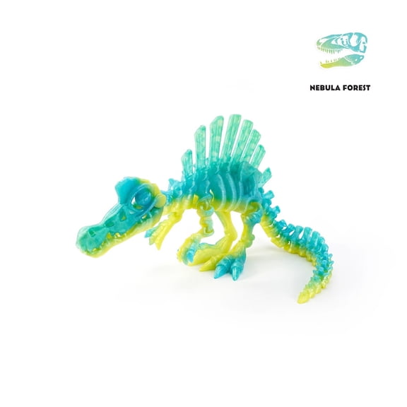 1pc 3D Printed Dinosaur Movable Echinosaurus Figurine Dragons Bone Model Desktop Craft Ornament Creative Novelty Gifts