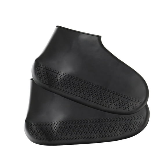 Cubrezapatos Cubrezapatos de lluvia de goma impermeable de silicona Cubre botas de lluvia Cubre ciclismo Color Negro M Zulema cubiertas de zapatos de lluvia