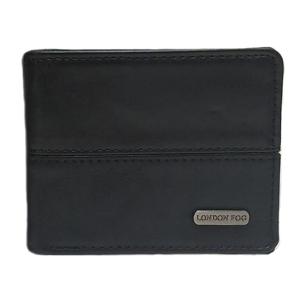 London Fog London Fog Men's Genuine Leather Wallets Gift Tin Box Bi