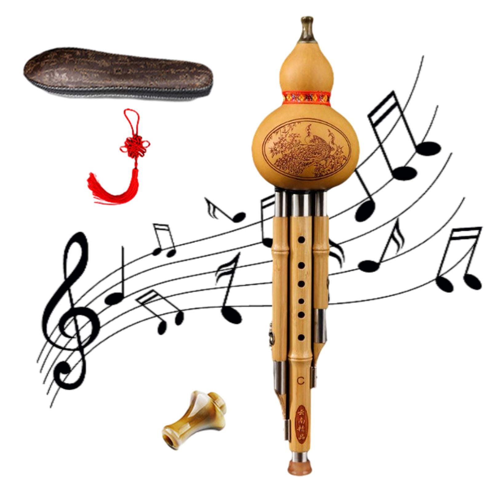 Hulusi Flute Instrument Chinese Musical Instrument for Performance Practice c key