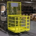"Titan Attachments 2-Person HD Forklift Cage, 45""x43"", 1,200 LB ...
