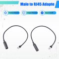 thumbnail image 4 of 1 Par de Conectores Adaptadores Macho A RJ45 Hembra para Cable de Satélite Rectangular Gen 3 V3., 4 of 9