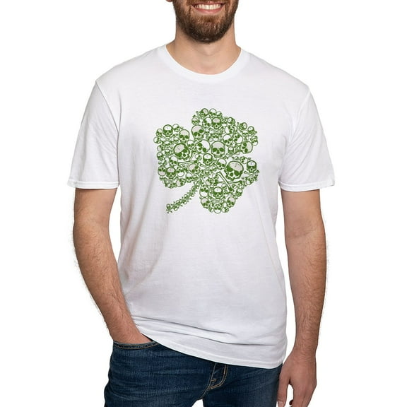 CafePress - Shamrock Skull St Patricks Day Fitted T Shirt - Fitted T-Shirt, Vintage Fit Soft Cotton Tee