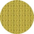 thumbnail image 1 of Ahgly Company Tapis d'Intérieur Lavables en Machine, Ronds, Transitionnels, Jaune Vif, Ronds de 4 Pi, 1 of 7