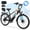 Black, variant on ESKUTE C200D 70-Mile Electric Bike for Adults, 840Wh Removable Battery, 1300W Peak Motor, Up to 28MPH, 26" Tires, 7-Speed Step-Over E-Bike White, UL2849