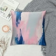 thumbnail image 2 of JEUXUS  Abstract Blush and Blue Throw Pillow Covers Cozy Square Throw Pillowcases Home Decor for Bed Couch Sofa Living Room Cushion Cover  One Size, 2 of 5