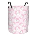 thumbnail image 2 of Balery Cute Rabbit Round Laundry Basket with Handles Waterproof Freestanding Laundry Hamper for Clothes Toys in the Dorm and Family-, 2 of 8