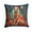 Afghan Hound, variant on Pit Bull Terrier Christmas Fabric Decorative Pillow 18 in x 18 in