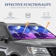 thumbnail image 4 of Daiia Dreamy Colorful Starry Sky 2PCS Car Windshield Sun Shade, Foldable Sun Shield for Car Front Window, Auto Sun Blocker Visor Protector Universal for Truck SUV Pickup-Medium, 4 of 7