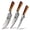 Brown + Silver, variant on Professional Butcher Knife Set of 3, Plys All Steel Meat Carving Breaking Boning Knife , Sharp for Meat Cutting Home Kitchen Cooking BBQ