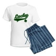 thumbnail image 5 of CafePress - Lucky St. Patricks Day Women's Light Pajamas - Women's Short Sleeve Print T-Shirt and Pants Light Cotton Pajama Set, 5 of 7