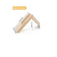 thumbnail image 3 of 2pcs Servilletero Triangular De Madera Minimalista 12 Cm Xtellar cafe, 3 of 4