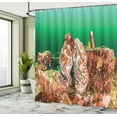 thumbnail image 5 of Ambesonne Under the Sea Shower Curtain, Octopus in Water, 69"Wx84"L, Green Brown Red, 5 of 5