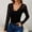 Black, variant on Delayuji Women's Long Sleeve Shirt Basic Layer Spring Solid Color V Neck Lace Mesh Sleeve Splicing Slim Fit Long Sleeved T Shirt Green