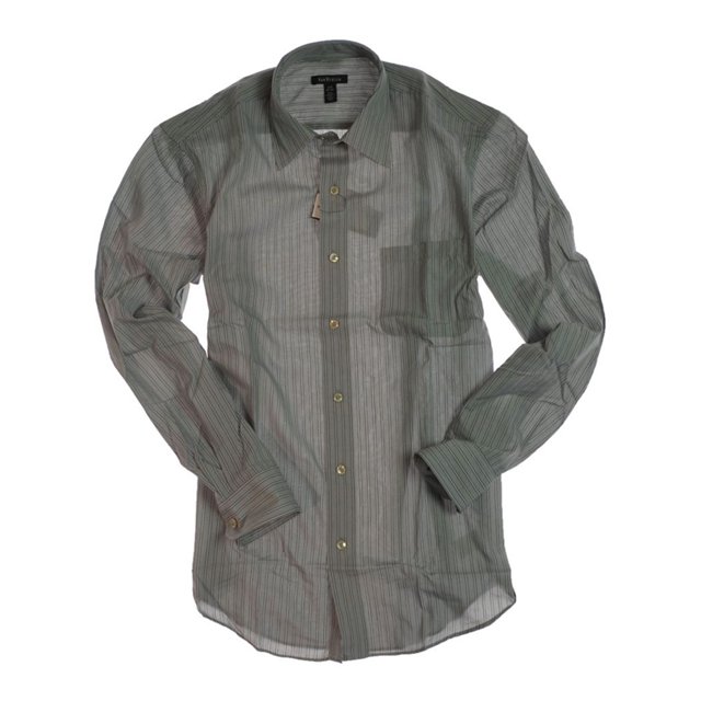 Van Heusen Mens Cvc Bc Fcy Button Up Shirt, Gris, Small Van Heusen Botones al frente