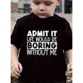 thumbnail image 1 of Boys' Trendy "Admit It, Life Would Be Boring Without Me" Graphic Tee Casual Round Neck Short Sleeve T-Shirt for Youngsters Youngsters Casual Wear | Trendy Youth Tshirt Teen Boy Clothes, 1 of 6