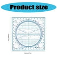 thumbnail image 3 of RUISINERY Rotatable Ruler Geometric Ruler Mathematics Measuring Tool Multifunctional Draft Rulers Circular Drawing Template Ruler, 3 of 8