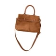 thumbnail image 4 of Bolso de mano para mujer, estilo vintage, informal, moderno, para el trabajo, con asa superior Marrón, 4 of 9