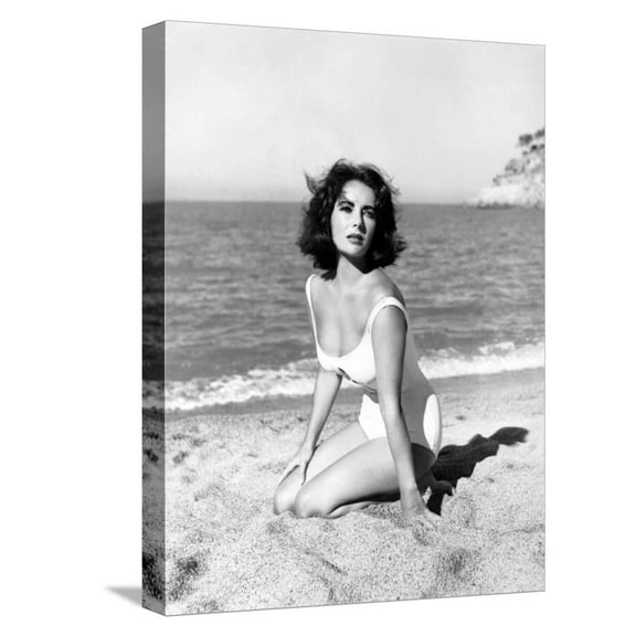 Art.com Suddenly Last Summer, Elizabeth Taylor, 1959 Stretched Canvas Print Wall Art, 12" x 16"