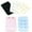 Beige,Black,White,Light Blue,Pale Pink, variant on INSPIRE CHIC Women's 3 Rows 2 Hooks Underwear Bra Extender Brassiere Extension Hooks Strap Adapter White-3 5