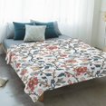 thumbnail image 4 of Pink Red Floral Blanket Soft Cozy Warm Throw Blanket for Couch, Plush Fuzzy Flannel Fleece Blankets for Sofa, Vintage Watercolor Flower Plant Bed Blankets Lightweight Gifts for Women, 30"x40", 4 of 9