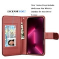 thumbnail image 3 of Tiflook Wallet Case for iPhone 16E (2025) 5G 6.1", PU Leather ID Cash Credit Card Slots Holder Carrying Pouch Folio Flip Cover [Detachable Magnetic Hard Cases] Lanyard - Wine, 3 of 6