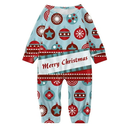 

Scyoekwg Christmas Pyjamas Adult Kids Long Sleeve and Long Pants Holiday Family Round Neck Christmas Pattern Print Comfy Loose Pajamas Set Winter Warm Family Sleepwear