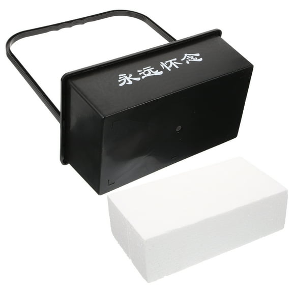 Hytrove Cemetery Flower Stand White Suitable For Tomb-sweeping Day 2Set 11.6x9.4x5.7in