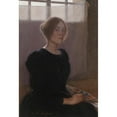 thumbnail image 2 of Elin Danielson-Gambogi 18x24 Black Ornate Framed Double Matted Museum Art Print Titled: Self-Portrait (1900), 2 of 5