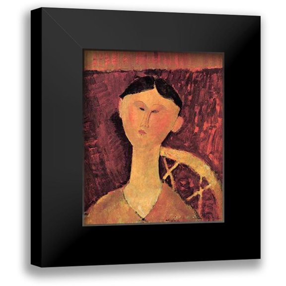 Modigliani, Amedeo 12x14 Black Modern Framed Museum Art Print Titled - Beatrice Hastings X