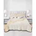 thumbnail image 2 of Quilts Twin-XL Size Bedding Set, Marble Beige Lightweight Quilted Comforter, Modern Abstract Ink Painting Luxury Soft Reversible Bedspread Coverlet with Pillow Covers for All Season, 68" x 98", 2 of 7