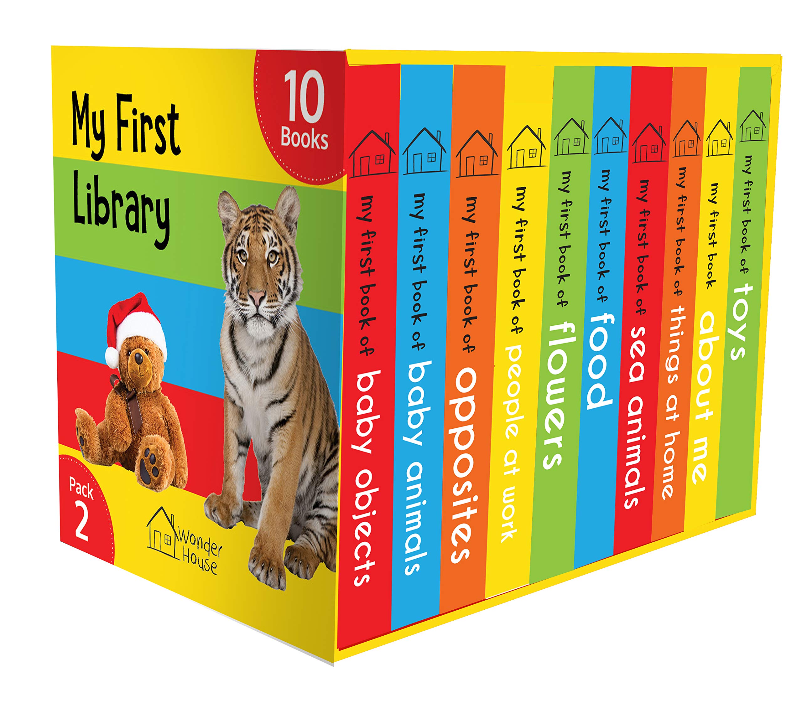 My First Library Pack 2 Boxset of 10 Board Books for Kids Board book