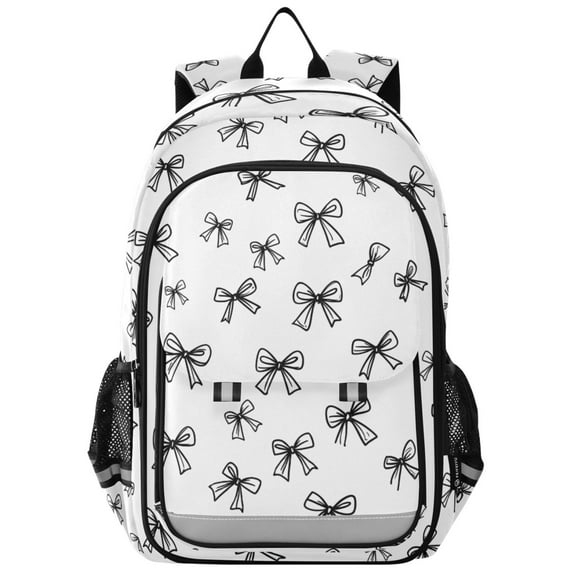 ALAZA Line Bows Laptop Backpack Purse Travel Bag Casual School Bookbag Rucksack for Women Men
